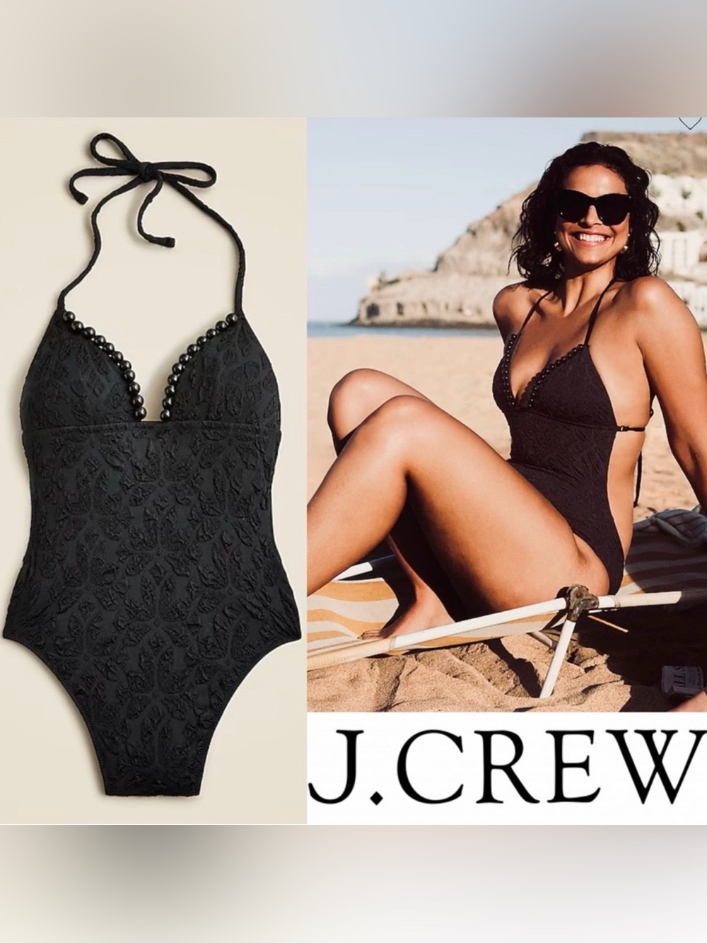J. Crew Cloque One-Piece Swimsuit